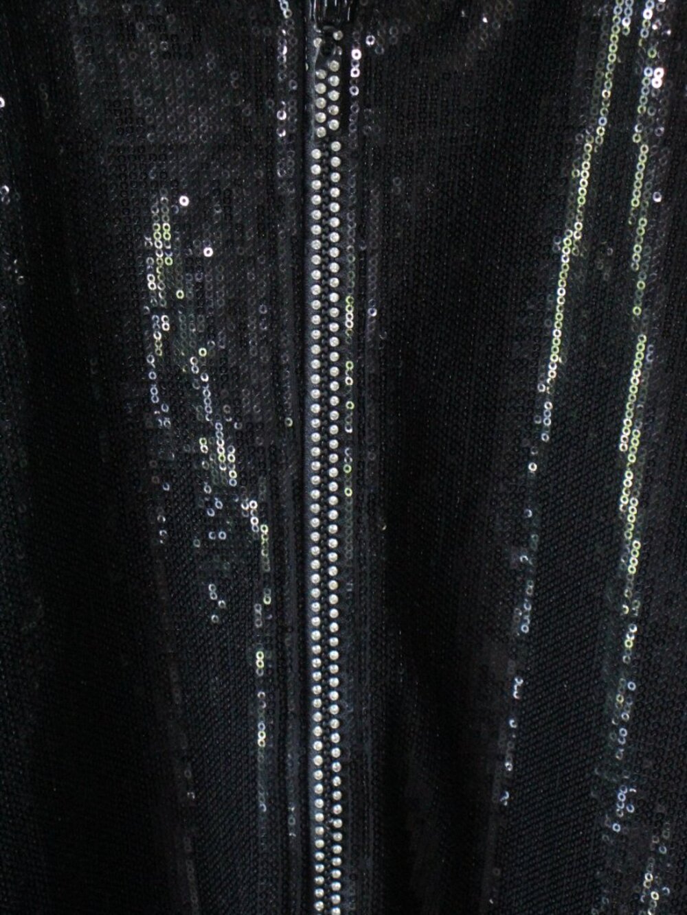 Quacker Factory Embellished Front Zip Hoodie - Picture 4 of 6